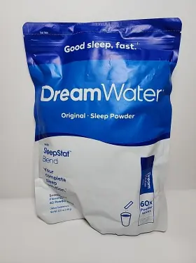 20260.24.1.1 Dream Water Bb 2/2025 Sleep Powder Gaba Melatonin 5-htp Snoozeberry 60ct