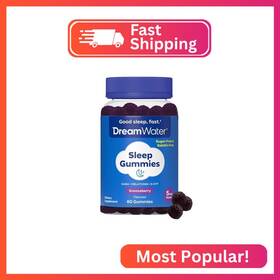 Dream Water 30160.12.1.1f Sleep Gummies 60 Count Aids For Adults - 5mg Melatonin Gaba