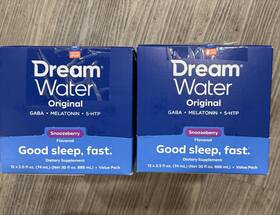 Dream Water B0506y8325 2 Pk Original Snoozeberry Sleep Aid 12 X 2.5 Fl Oz Pack For Bedtime