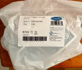 Cpm-def2sk Dreameasy 2 By Roscoe Medical X1def2hs03 Full Face Cpap Mask Starter Kit Item