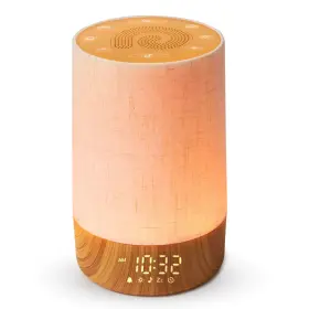 D60-wood-us Dreamegg Sunrise Alarm Clock - Sound Machine With And Wake Up Light 29 Soot