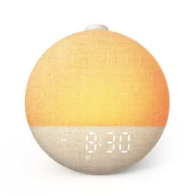 D66b-cream-us Dreamegg Sunrise 2 - Alarm Clock Sound Machine For Sleep Favorites Mode Sle