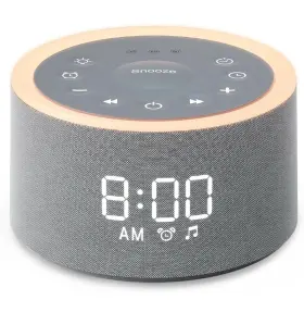 Hfd-w27 Dreamegg D1 Sound Machine And Alarm Clock -gray For Sleep