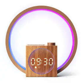 Yf03-dg-us Dreamegg Sunrise Alarm Clock - Sound Machine For Sleep 12 Ambient Colors &20-level Di