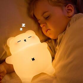 Dreaming My Dream A070 Sweet Sleeping And Soothing Snoring White Noise Silicone Bear Kids Night Light