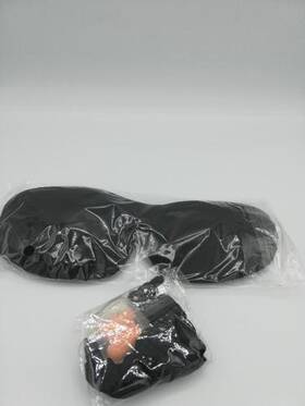 Dreamything 8741745213 Sleep Mask With Carry Pouch And Earplugs - Contoured Eye For Travel