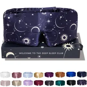 Drowsy 060674630380 Silk Sleep Mask. Face-hugging Padded Cocoon For Luxury In Total D
