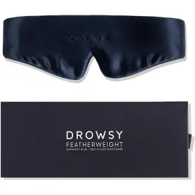 Drowsy 060674630960 Featherweight Silk Sleep Mask Luxury Blackout Eye For Sleepi