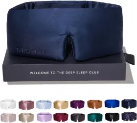 Drowsy 313056893886 Silk Sleep Mask. Face-hugging Padded Cocoon For Luxury In Tot