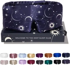 Drowsy 726084642584 Silk Sleep Mask - Face-hugging Padded Cocoon For Luxury In Total D
