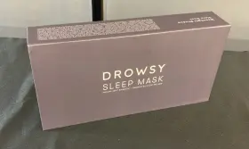 Bcyz2408ms Drowsy Silk Sleep Mask - Padded Face-hugging Total Darkness Midnight Blue