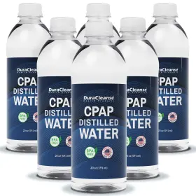 Dc-dw-6x20oz-2025-04 Dura Cleanse Distilled Water For Cpap Machines 6 20 Fl Oz Pack Of White