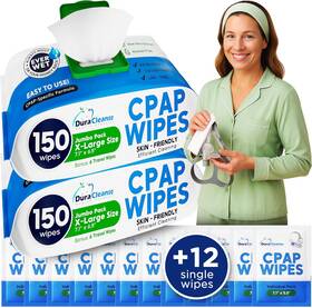 Duracleanse 628634093207 Cpap Mask Wipes - 300 Count Jumbo Pack 12 Travel 156 Of 2