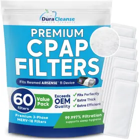 Duracleanse 628634093566 Dura Cleanse Cpap Filters - 60-pack Premium Replacement For Resmed Ai