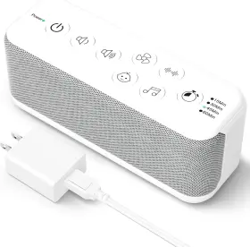 E-commerce Co.ltd 445051933960 White Noise Machine For Adults Usb Rechargeable Sound With 42 Soothing
