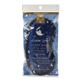 729377 Earth Therapeutics Navy Blue Silk Sleep Mask Luxuriously Soft Adjustable Straps For Travel Naps
