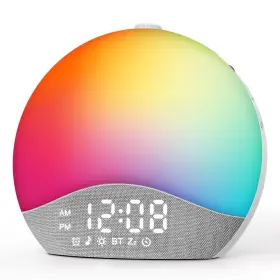 Easyera 810089906489 Sunrise Alarm Clock Sound Machine Upgraded Backlit Buttons 26 Soothing Soun