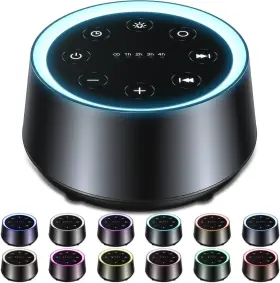 Cwn-t6 Easyhome Sleep Sound Machine White Noise Machines With 30 Soothing Black