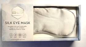 Eco Sleep 651896659669 Silk Eye Mask For Home Or Travel Incredibly Soft Antarctica Gray Gift