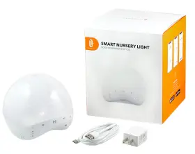 Kt-w05a-us Edup Inch Baby Sound Machine Nursery Night Light- White Noise- 25 Soothing Sounds