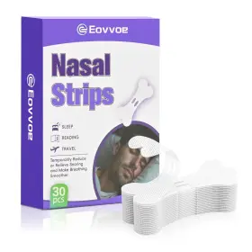 Ns-w-30 Eovvoe Nasal Strips For Snoring 30 Pcs Relieve 30pcs White