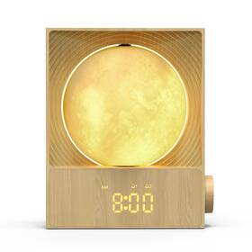 Epochleno Aj360m Sunrise Alarm Clock 360-degree Rotating Moonlight 10 White Noise Sounds Du