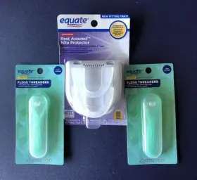 3560 Equate Extra Comfort Rest Assured Dental Nite Mouth Guard With Floss Threaders