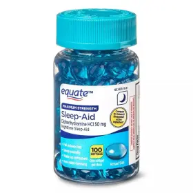451215 Equate Maximum Strength Sleep-aid Softgels 100 Count