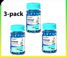 53533 Equate 3-pack Sleep Aid Softgels Maximum Strength 100 Count
