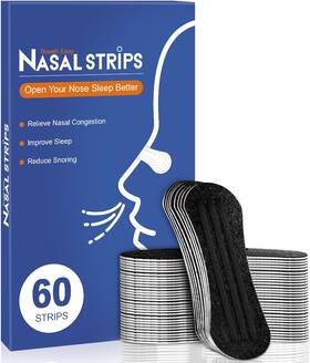 Ettsnu A41-bt Nasal Strips For Snoring 60 Ct Extra Breathing Nose Reduce Aids