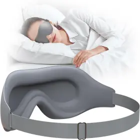 Eva-mco2 Eva Belle Sleep Eye Mask For Men Women Zero Gray Without Lines