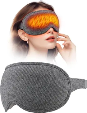 Eva-mco4 Eva Belle Sleep Mask Heated Eye Usb Electric Sleeping Gray