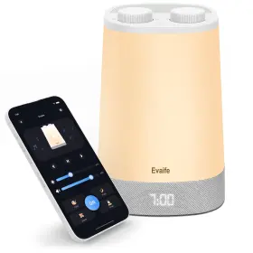 Ev001 Evaife Baby Sound Machine Nursery Night Light For Kids Alarm Clock White Noise Ma