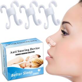 Excyinsi Uyi24007 8 Pack Nasal Dilators For Sleeping And Breathing - Anti Snoring Nose Clip White