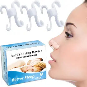 Uyi24007 Excyinsi 8 Pack Nasal Dilators For Sleeping And Breathing - Anti Snoring Nose Clip White