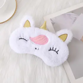 Ezmqqq 764258117889 Cute Animal Sleep Mask Strong Blackout Eye Soft Satin With Ela