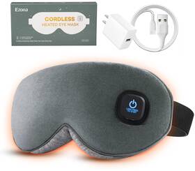Ezona 746566526782 Cotton Cordless Heated Eye Mask 2000mah Warm Compress For Dry Eyes