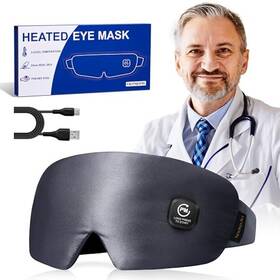 Facemoon 008678893313 Heating Eye Mask For Dry Eyes Cordless Silk Heated Sleep Masks