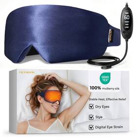 Facemoon 199874700861 Silk Heated Eye Mask For Dry Eyes Warm Compress Stye Blepharitis And