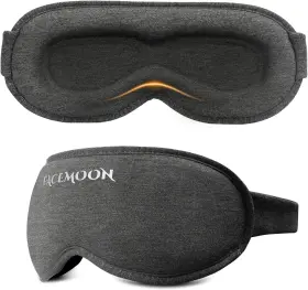 Facemoon 313025666664 Blackout Weighted Eye Mask For Sleeping 3d Contoured Sleep Men Women