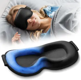 Facemoon 445047224201 3d Cooling Gel Sleep Mask For Women And Men 6oz Weighted Eye
