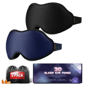Fm24sm2mx3de27 Facemoon Sleep Mask For Lash Extensions 3d Contoured Blackout Eye