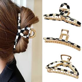 Faelbaty B0bnx8rhy2 Big Hair Claw Clips For Women Butterfly Lattice Design Thick 3-pack