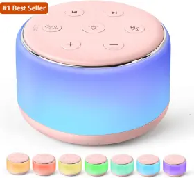 Famisym 711181307450 Portable Sound Machine For Babies Kids Sleeping Rechargeable 7 Colors