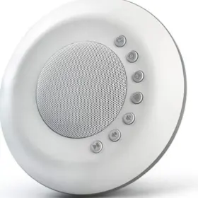 Mbz081 Famisym White Portable 5v 1a Noise Machine Many Calming Sounds/lullabys
