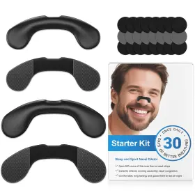 Ypx-ns01 Feimud Nasal Strips For Snoring Extra Strength Solution 30 Count Black