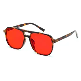 G2835y Feisedy Sleep Blue Light Glasses For Woman Men 99.9% Computer Gaming Red Lens