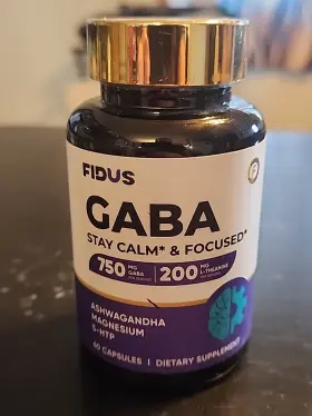 Fidus 850073739518 Gaba L-theanine Ashwagandha - Made In Usa Advanced Sleep Aid And Calm 60 Capsule