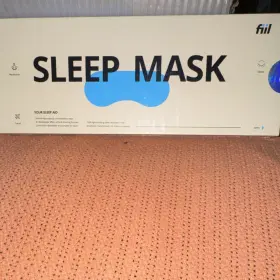 X004aat20b Fiil 3d Sleep Mask Pressure-free Comfort Black Polyester Memory Cotton