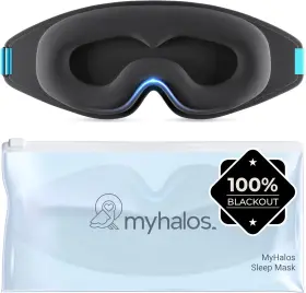 Es-sl3p-mask First Option Products Myhalos Sleep Eye Mask Blackout For Women Men And Side Sleepers Eyelash Friendly
